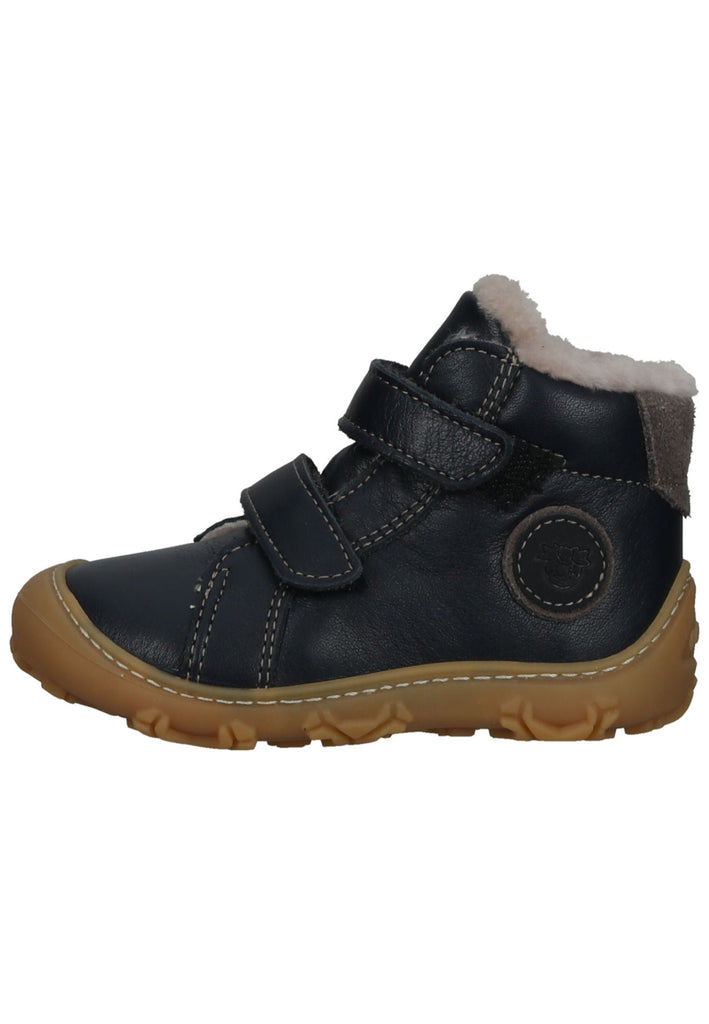 Pepino Halbschuhe Leder/Textil Dunkelblau Warmfutter