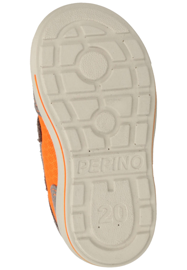 Pepino Halbschuhe Leder/Textil Grau/Orange