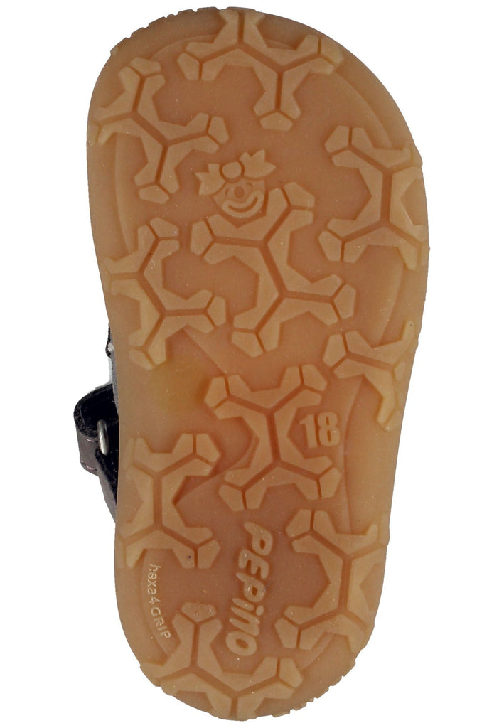 Pepino Halbschuhe Leder/Textil Grau/Rosa