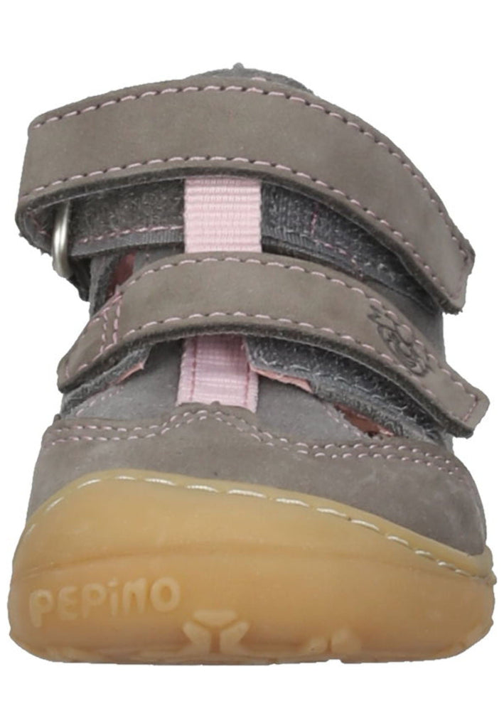 Pepino Halbschuhe Leder/Textil Grau/Rosa