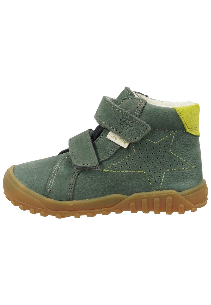Pepino Halbschuhe Leder/Textil Grün Warmfutter
