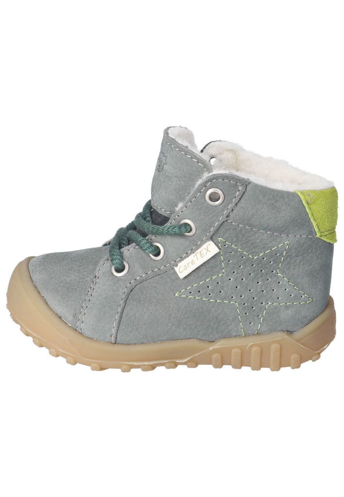 Pepino Halbschuhe Leder/Textil Grün Warmfutter