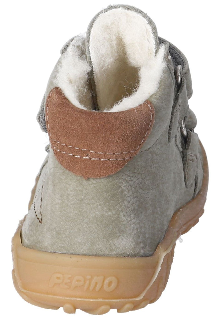 Pepino Halbschuhe Leder/Textil Hellgrün Warmfutter