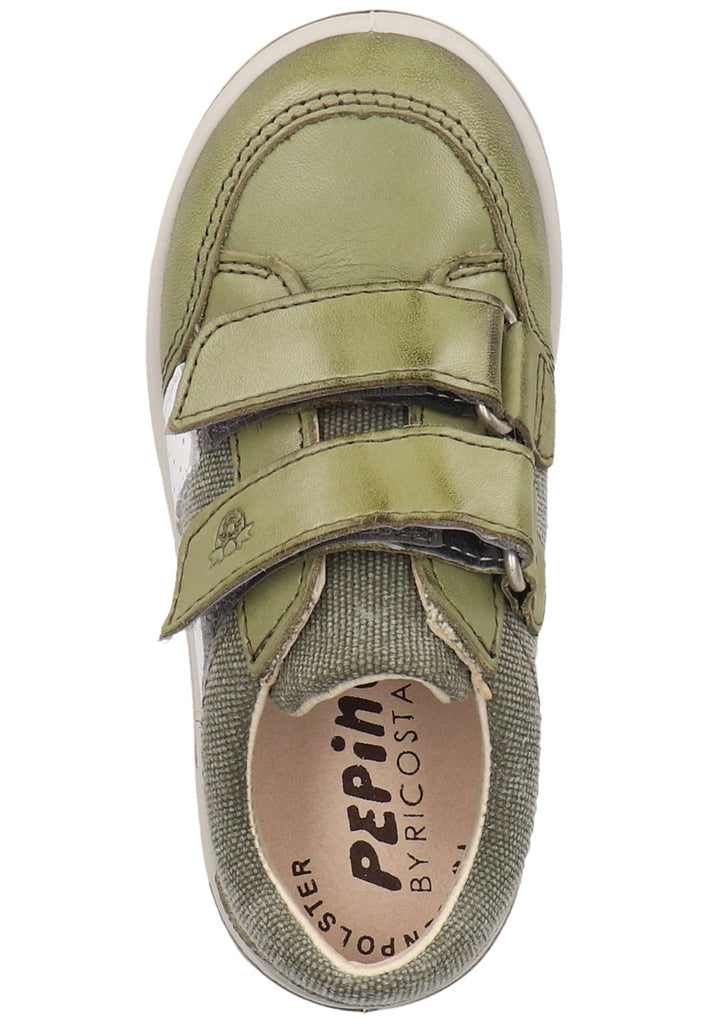 Pepino Halbschuhe Leder/Textil Oliv