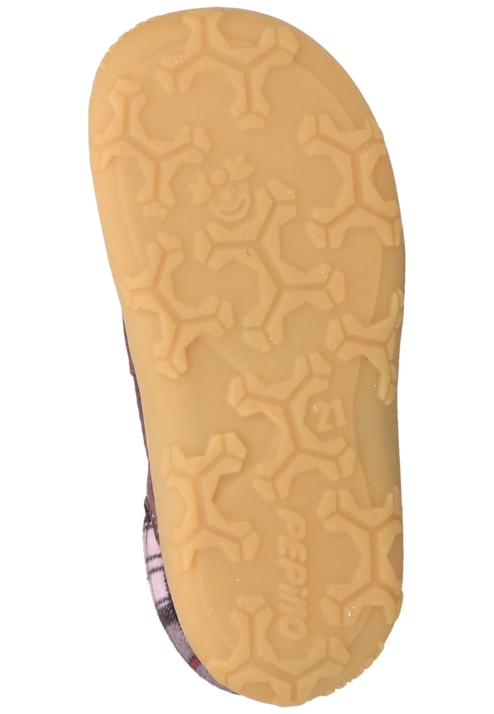 Pepino Halbschuhe Leder/Textil Pflaume