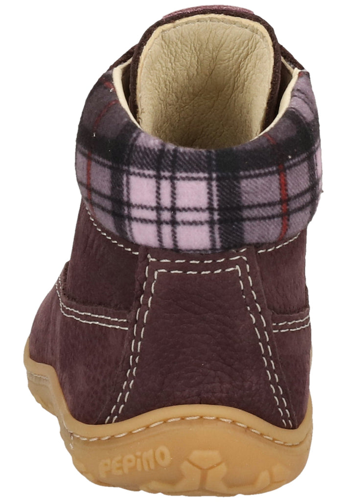 Pepino Halbschuhe Leder/Textil Pflaume