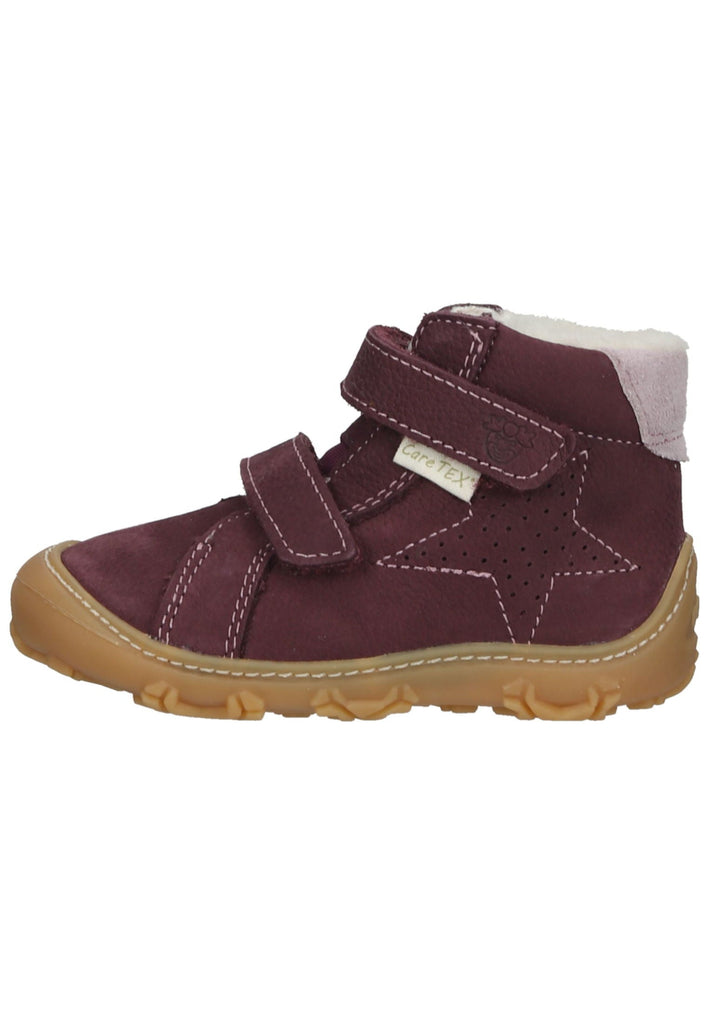 Pepino Halbschuhe Leder/Textil Pflaume Warmfutter