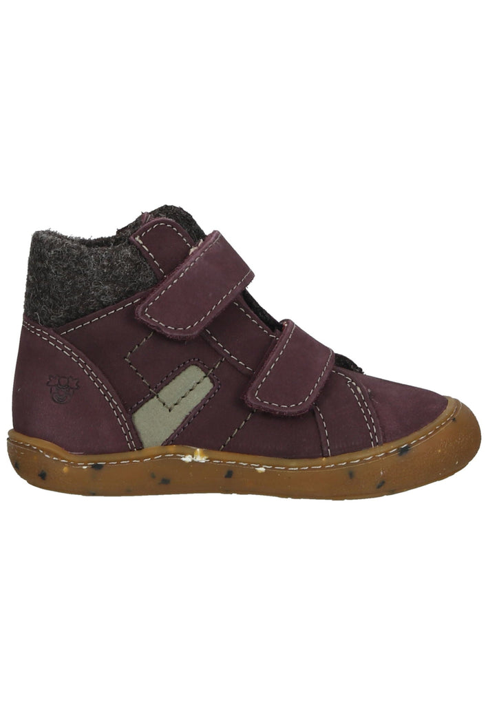 Pepino Halbschuhe Leder/Textil Pflaume Warmfutter