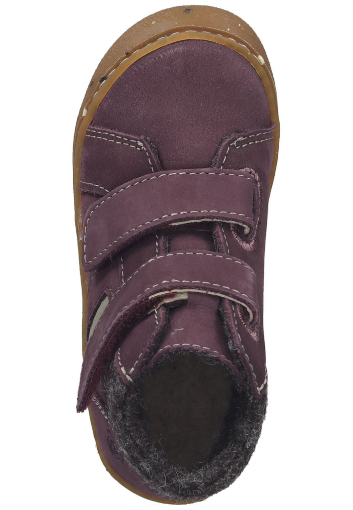Pepino Halbschuhe Leder/Textil Pflaume Warmfutter