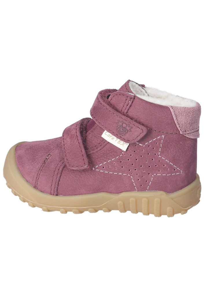 Pepino Halbschuhe Leder/Textil Pflaume Warmfutter