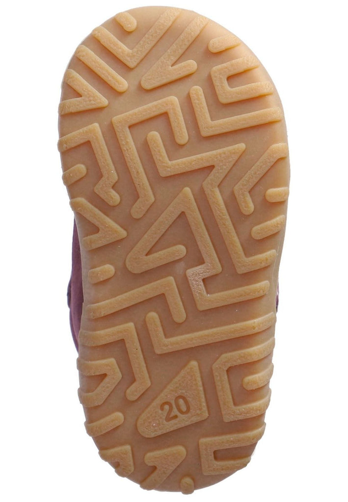 Pepino Halbschuhe Leder/Textil Pflaume Warmfutter