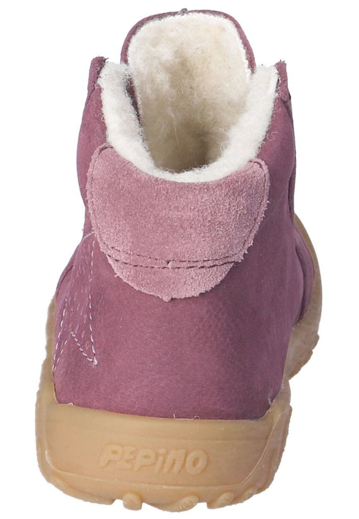 Pepino Halbschuhe Leder/Textil Pflaume Warmfutter