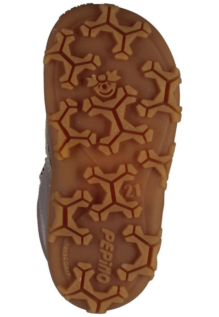 Pepino Halbschuhe Leder Violett Warmfutter