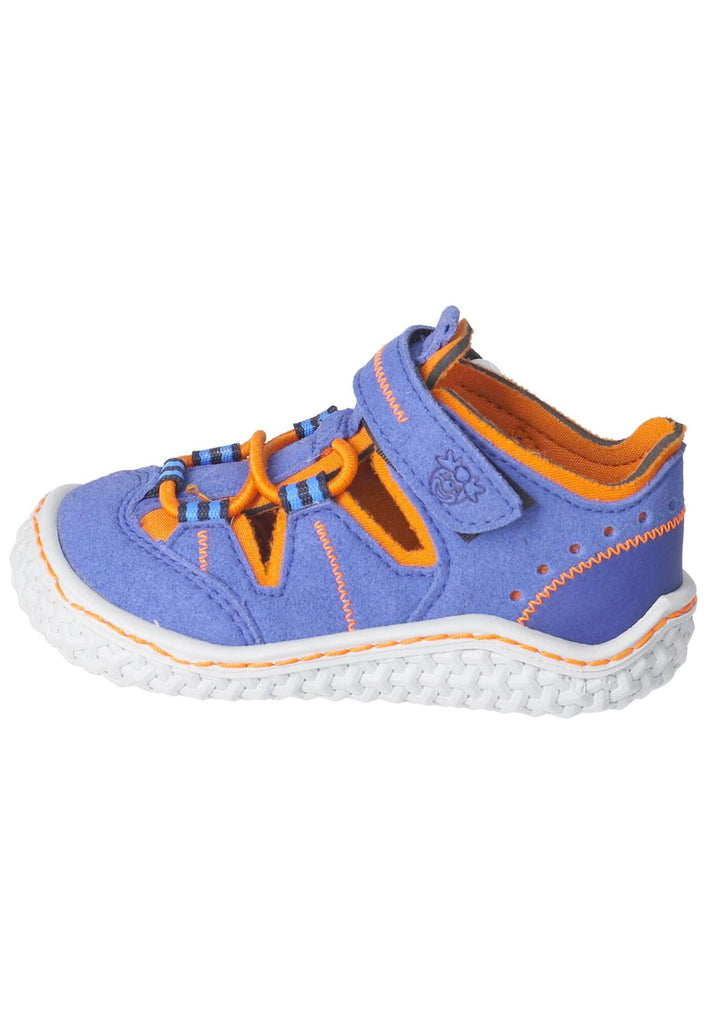 Pepino Halbschuhe Lederimitat/Textil Blau/Orange