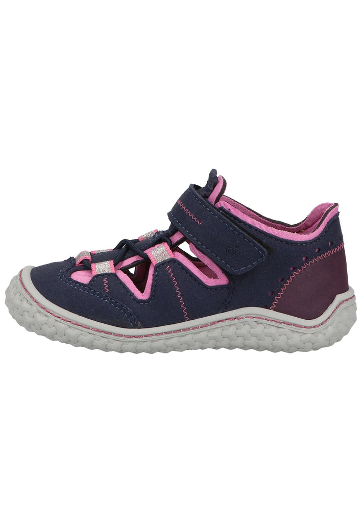 Pepino Halbschuhe Lederimitat/Textil Blau/Pink