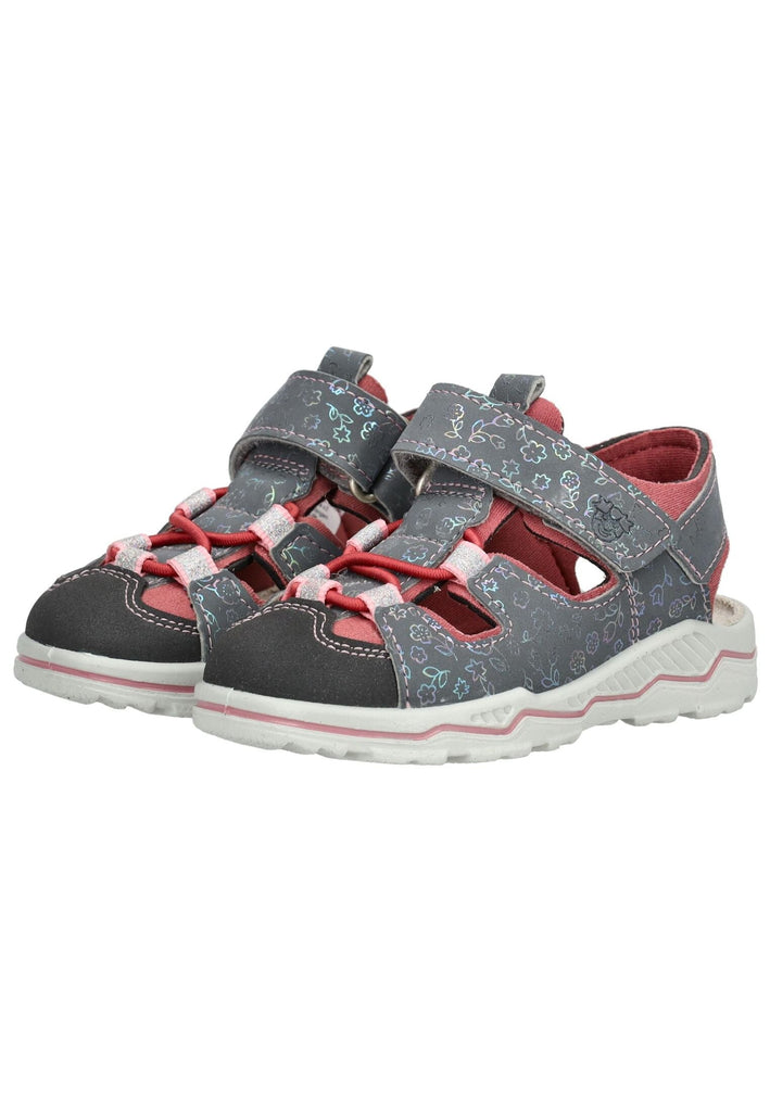 Pepino Halbschuhe Lederimitat/Textil Grau/Rosa