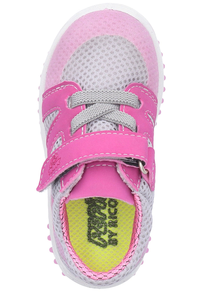 Pepino Sneaker Lederimitat/Mesh Grau/Pink