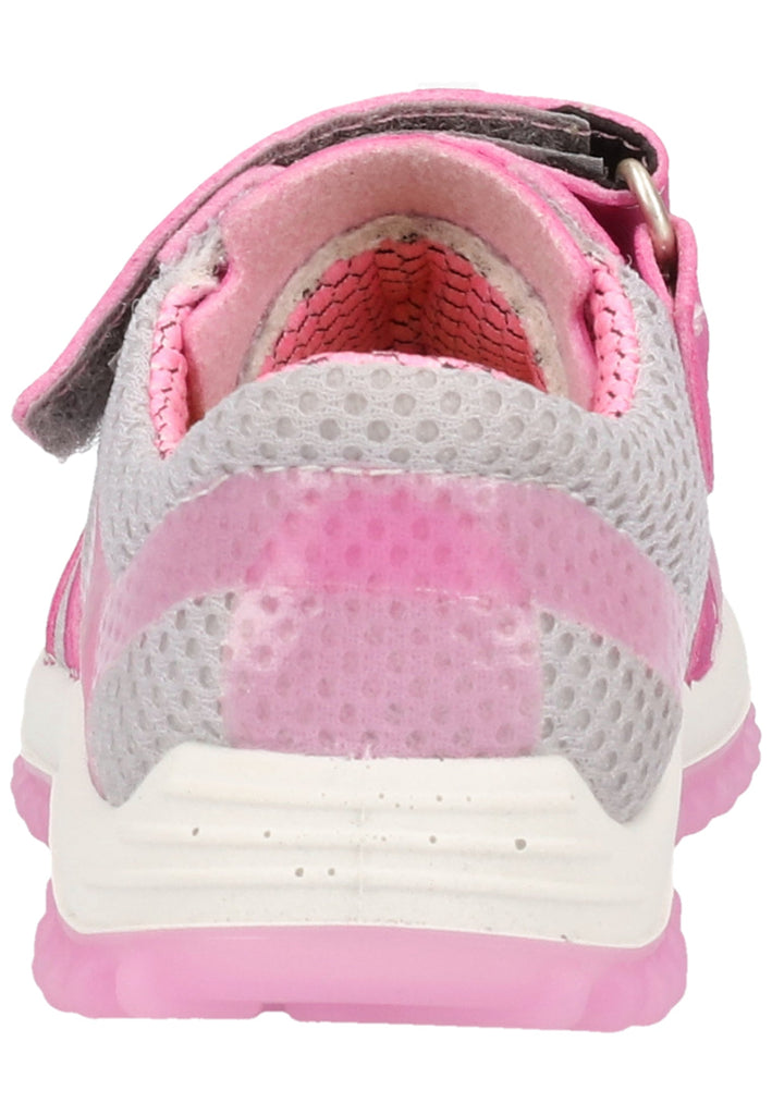 Pepino Sneaker Lederimitat/Mesh Grau/Pink