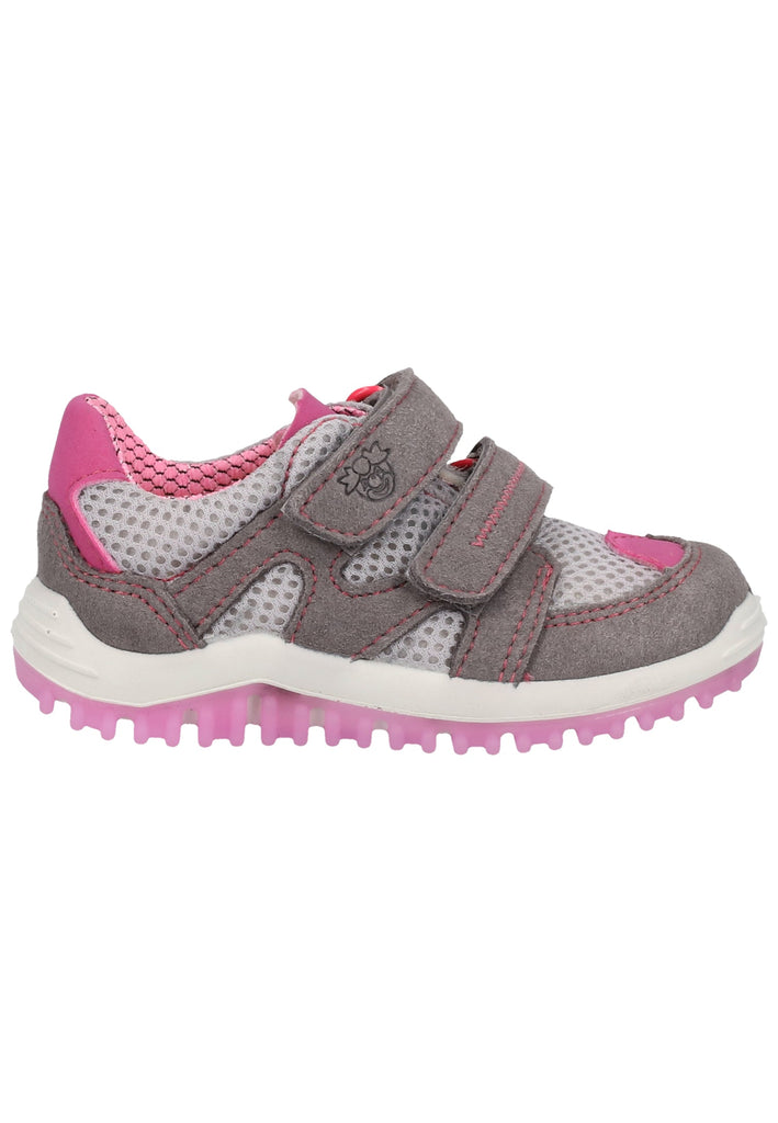 Pepino Sneaker Lederimitat/Mesh Grau/Rosa