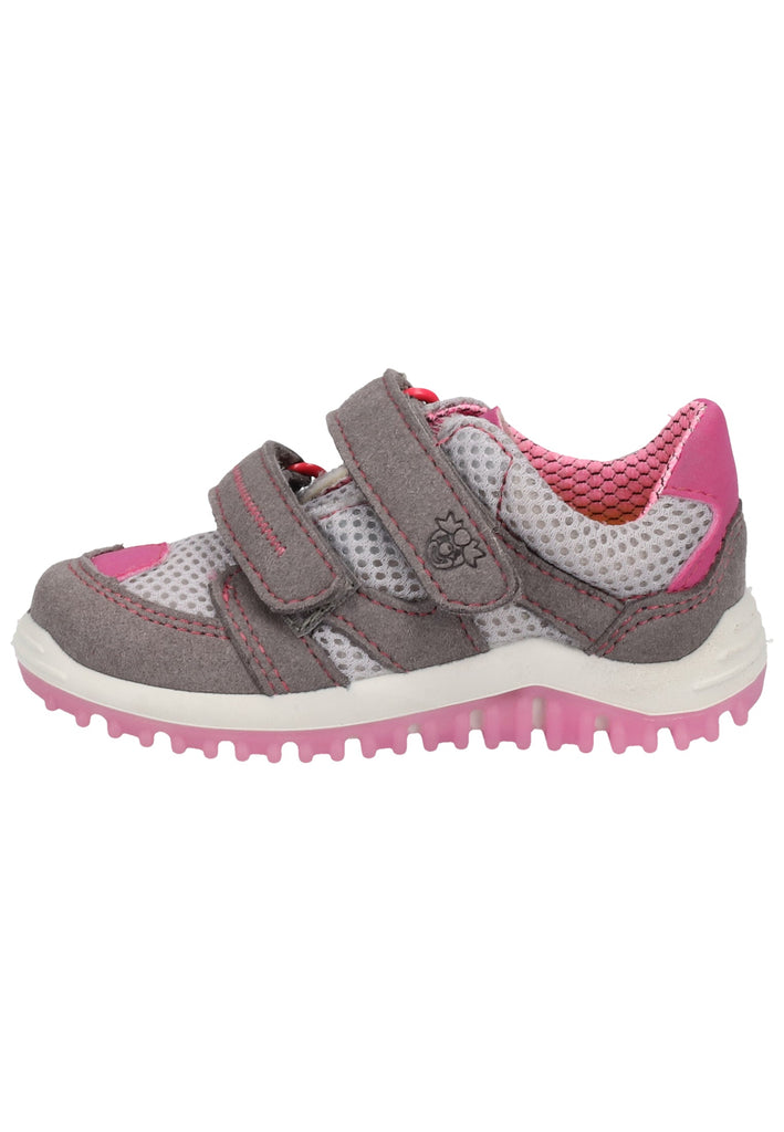 Pepino Sneaker Lederimitat/Mesh Grau/Rosa