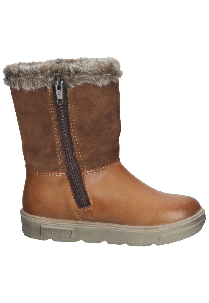 Pepino Stiefel Leder Cognac Warmfutter