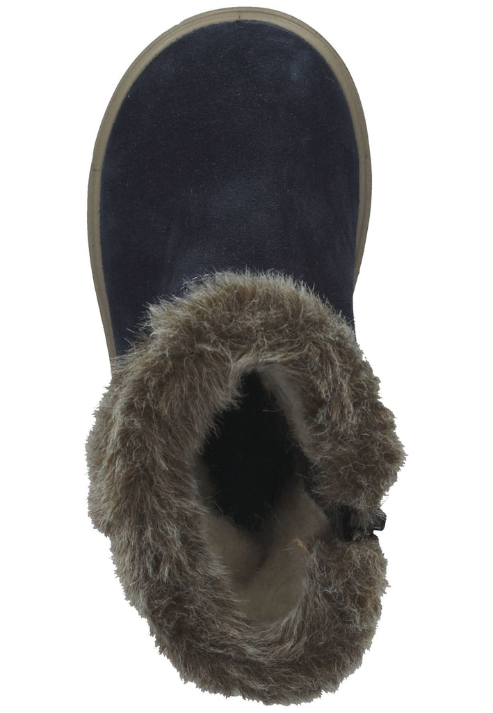 Pepino Stiefel Leder Dunkelblau Warmfutter