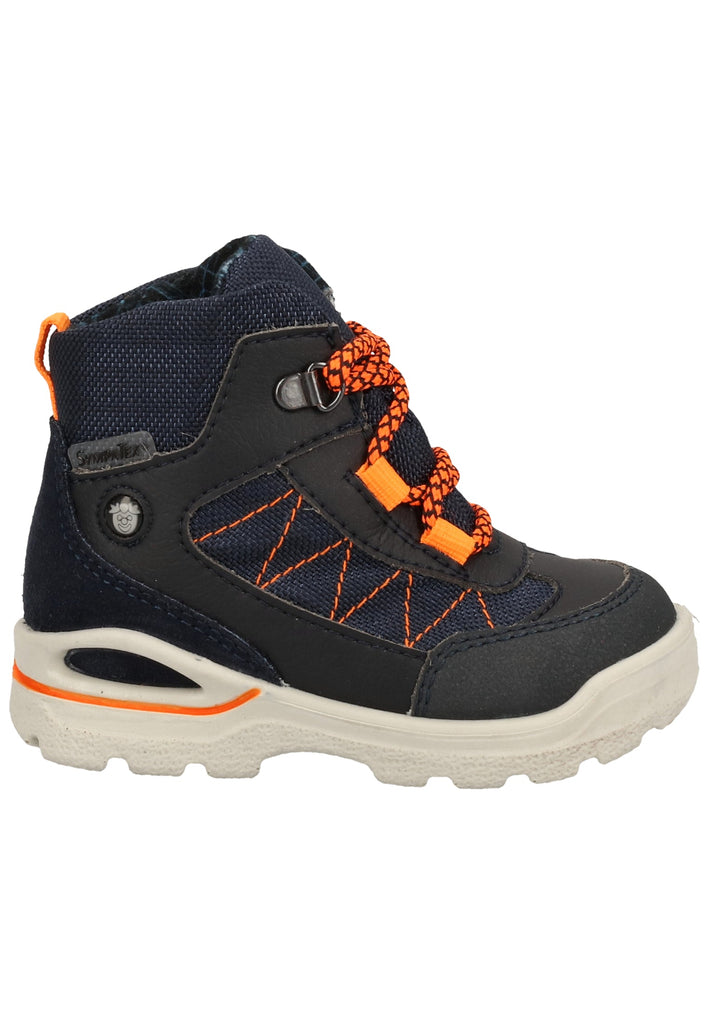 Pepino Stiefel Leder/Synthetik Blau/Orange