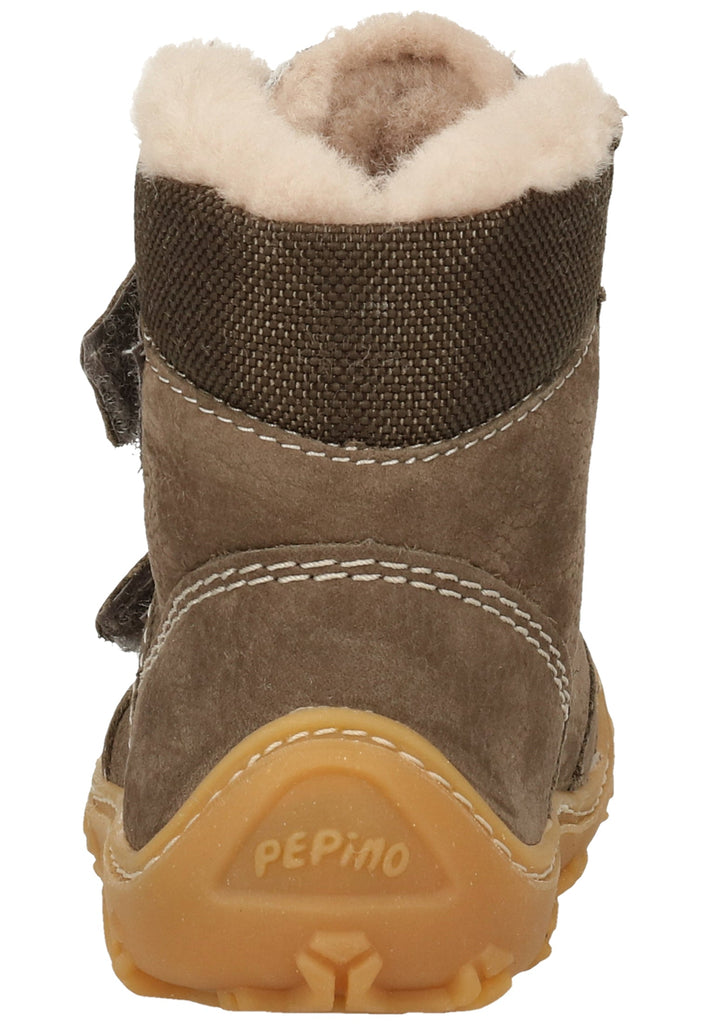 Pepino Stiefel Leder/Synthetik Grau Warmfutter