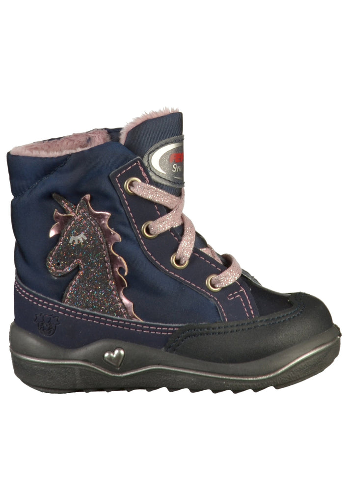 Pepino Stiefel Leder/Textil Blau