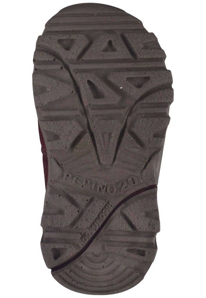 Pepino Stiefel Leder/Textil Dunkelrot Warmfutter