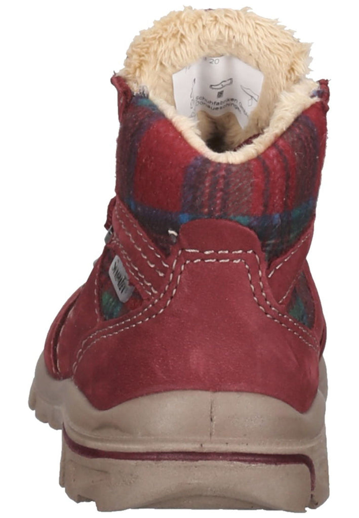 Pepino Stiefel Leder/Textil Dunkelrot Warmfutter