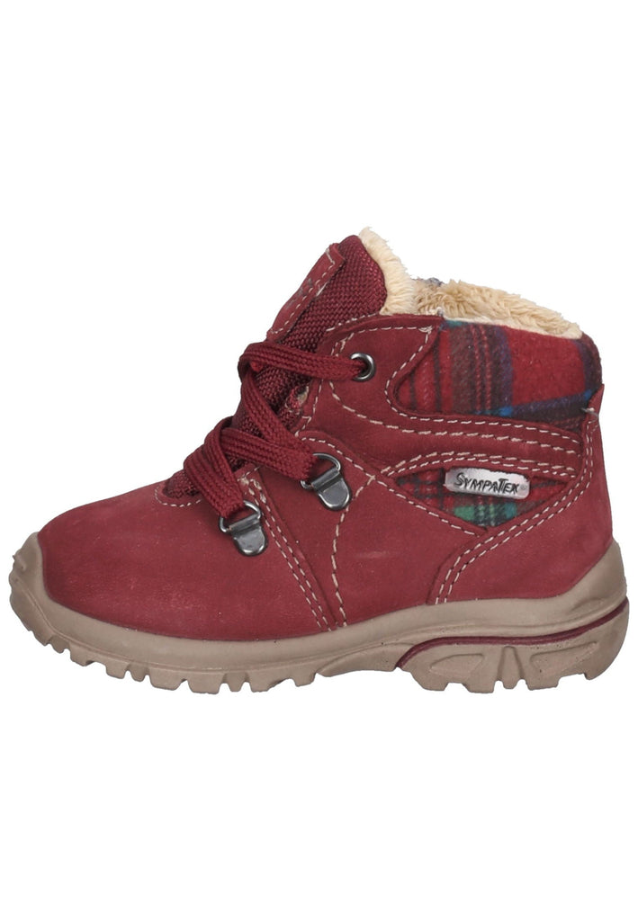Pepino Stiefel Leder/Textil Dunkelrot Warmfutter