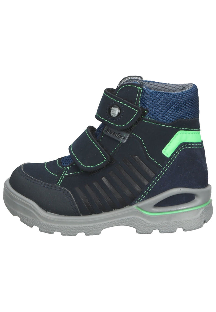 Pepino Stiefel Lederimitat/Textil Blau/Grün Warmfutter