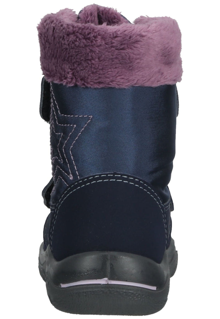 Pepino Stiefel Lederimitat/Textil Blau/Multi Warmfutter