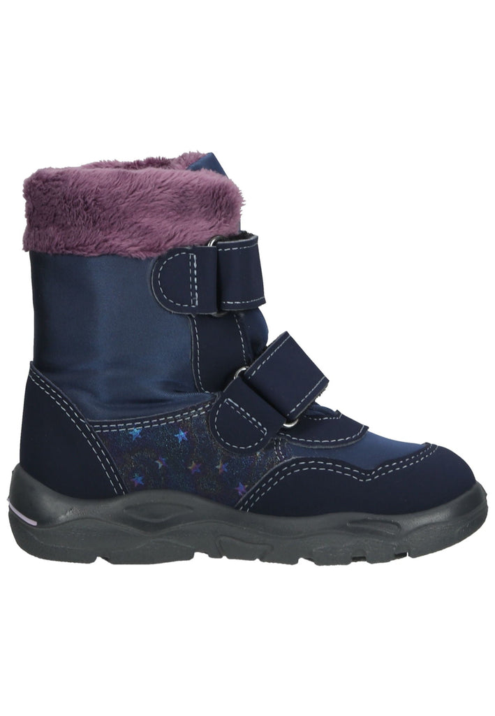 Pepino Stiefel Lederimitat/Textil Blau/Multi Warmfutter