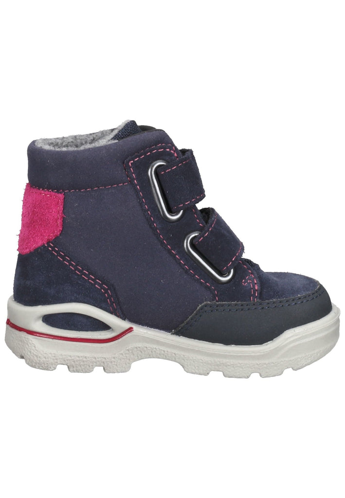 Pepino Stiefel Lederimitat/Textil Blau/Pink Warmfutter