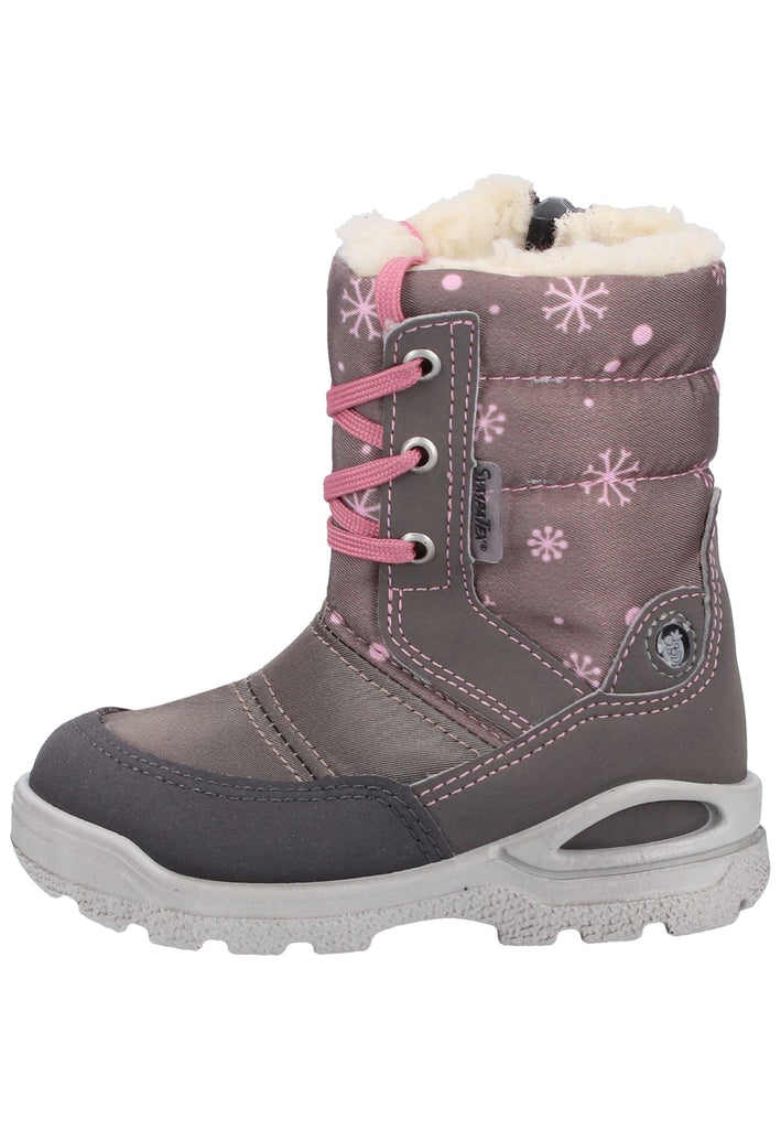 Pepino Stiefel Lederimitat/Textil Braun/Grau Warmfutter