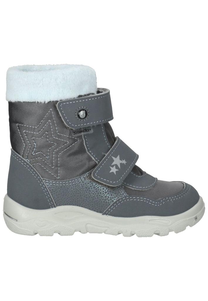 Pepino Stiefel Lederimitat/Textil Grau/Weiß Warmfutter
