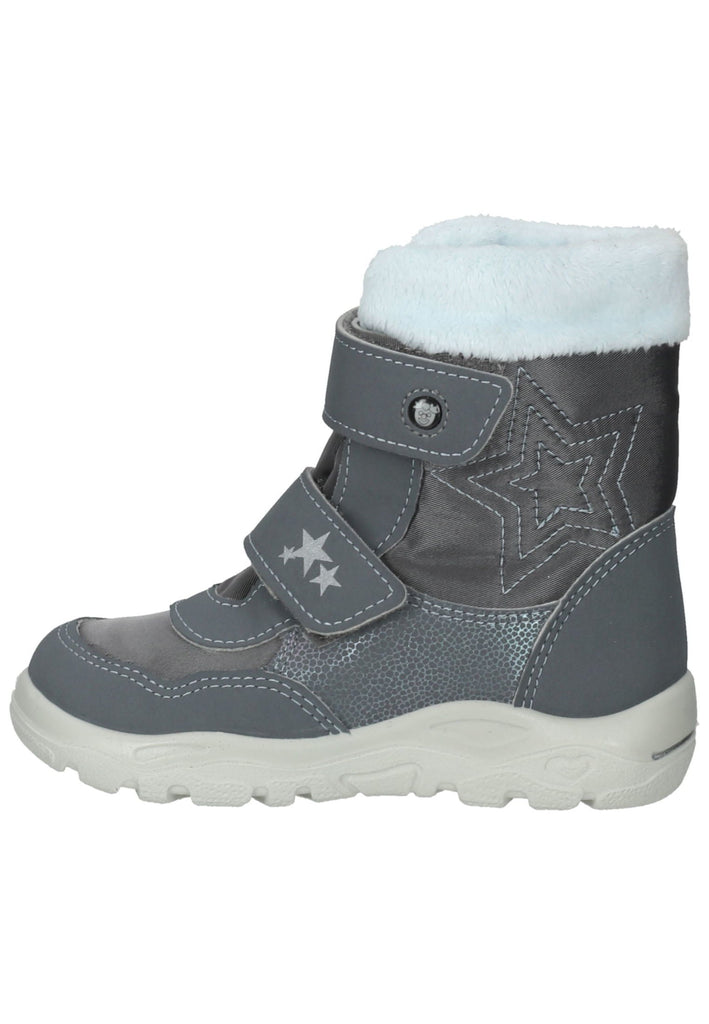 Pepino Stiefel Lederimitat/Textil Grau/Weiß Warmfutter