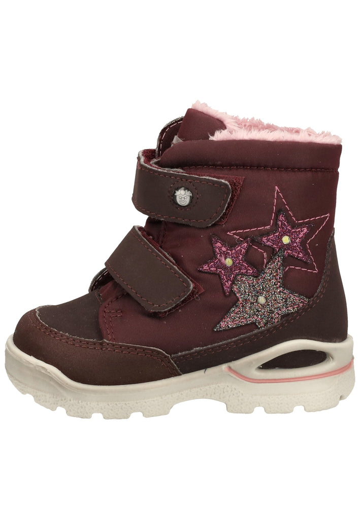 Pepino Stiefel Lederimitat/Textil Lila Warmfutter