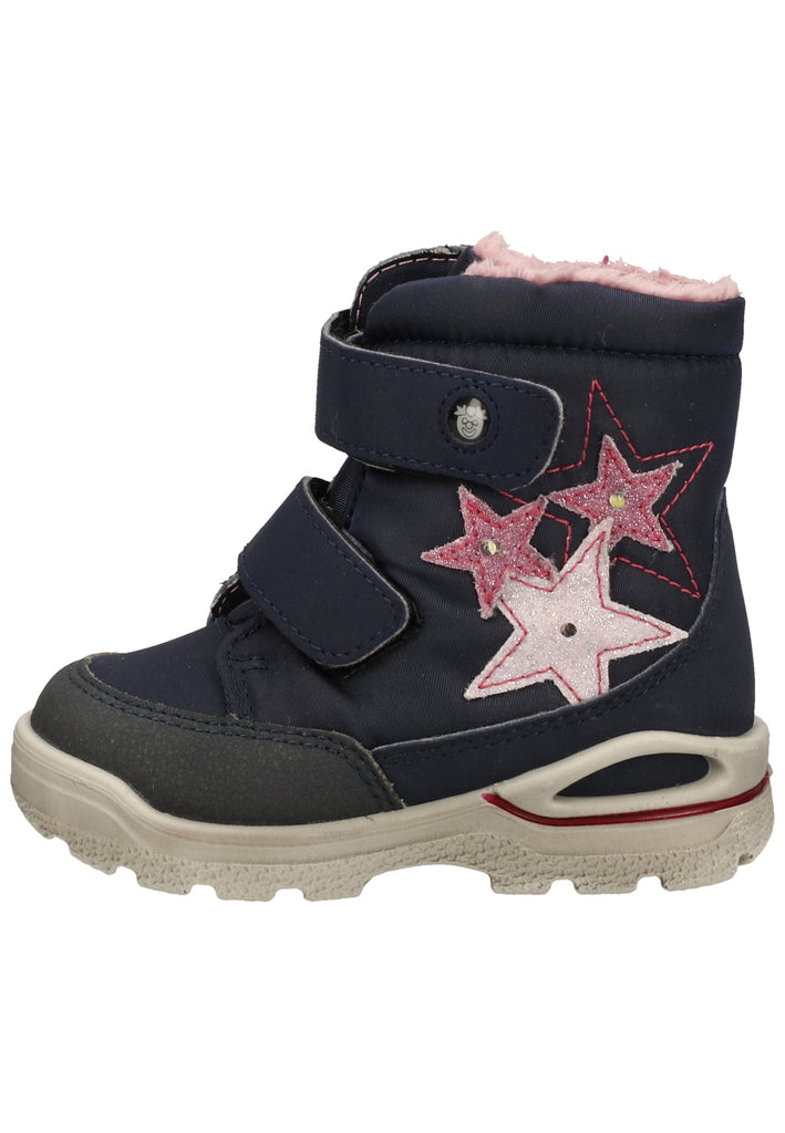 Pepino Stiefel Lederimitat/Textil Marine Warmfutter