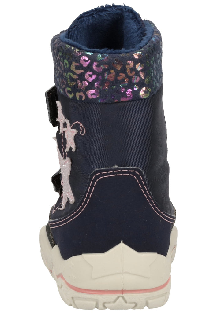 Pepino Stiefel Lederimitat/Textil Marine Warmfutter