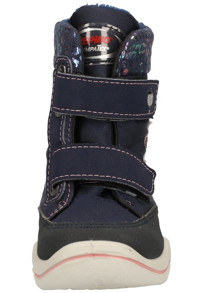 Pepino Stiefel Lederimitat/Textil Marine Warmfutter