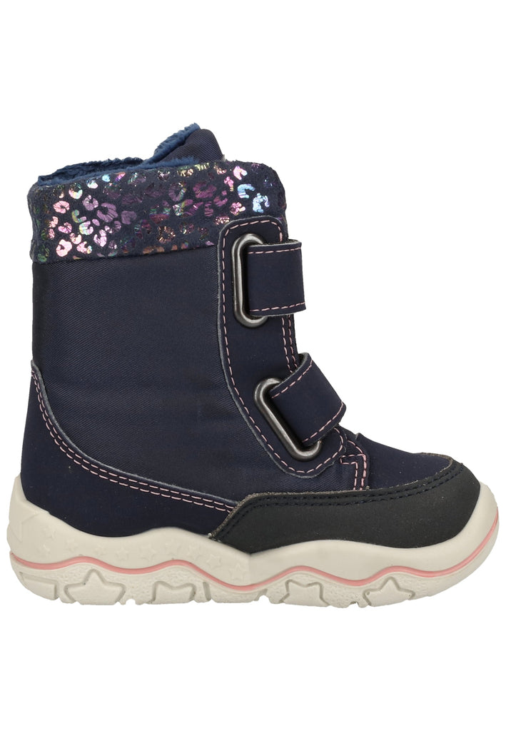 Pepino Stiefel Lederimitat/Textil Marine Warmfutter