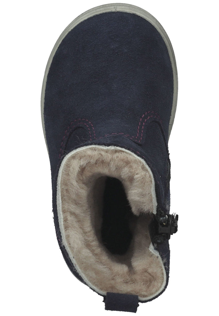 Pepino Stiefel Veloursleder Dunkelblau Warmfutter