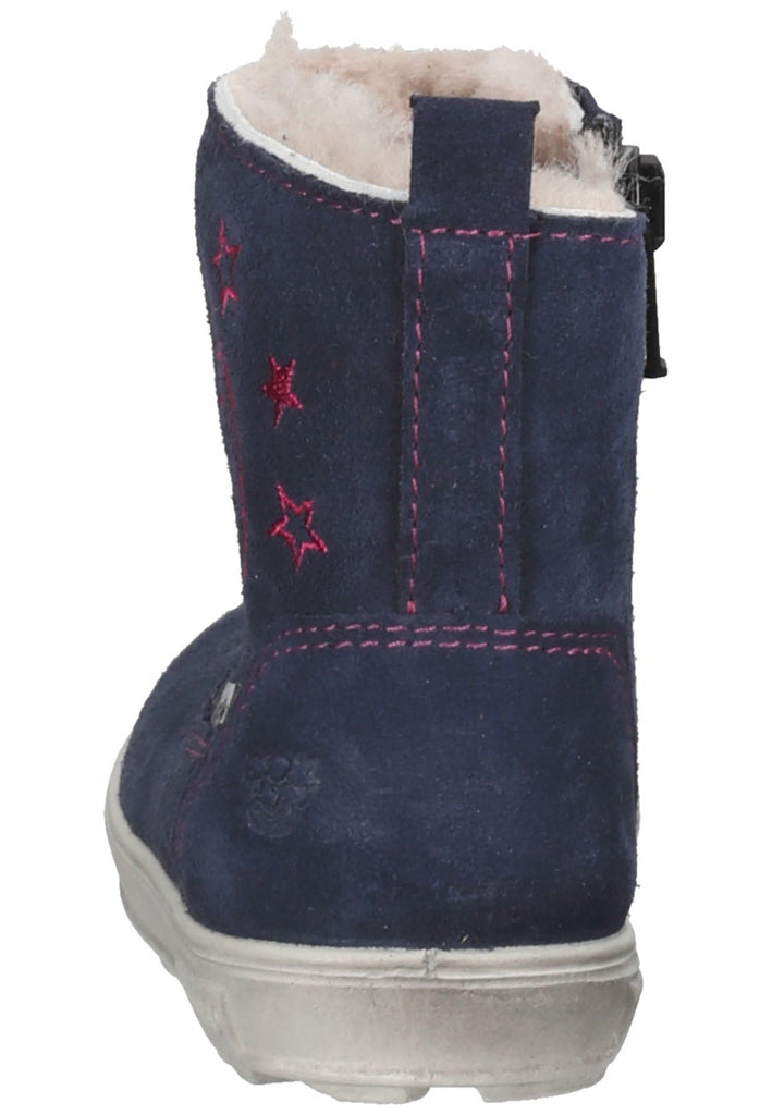 Pepino Stiefel Veloursleder Dunkelblau Warmfutter