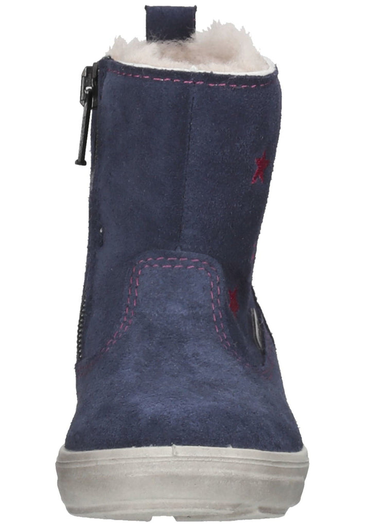 Pepino Stiefel Veloursleder Dunkelblau Warmfutter