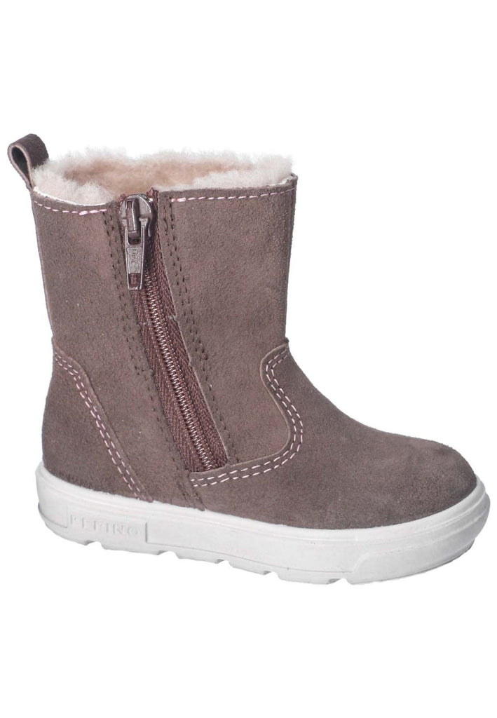 Pepino Stiefel Veloursleder Grau/Braun Warmfutter