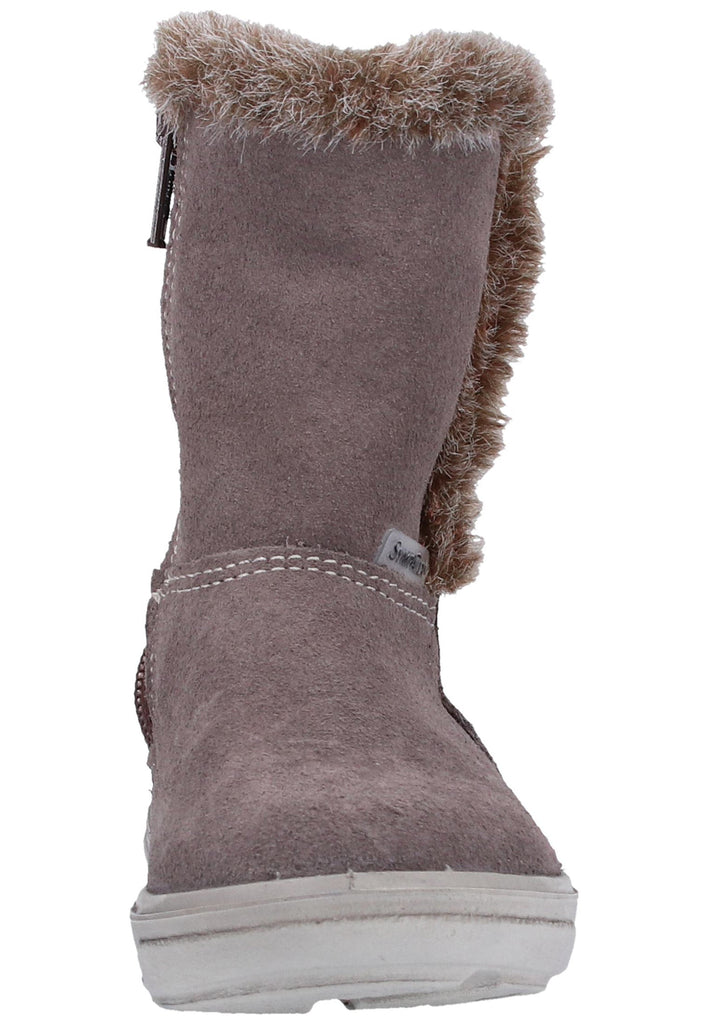 Pepino Stiefel Veloursleder Grau Warmfutter