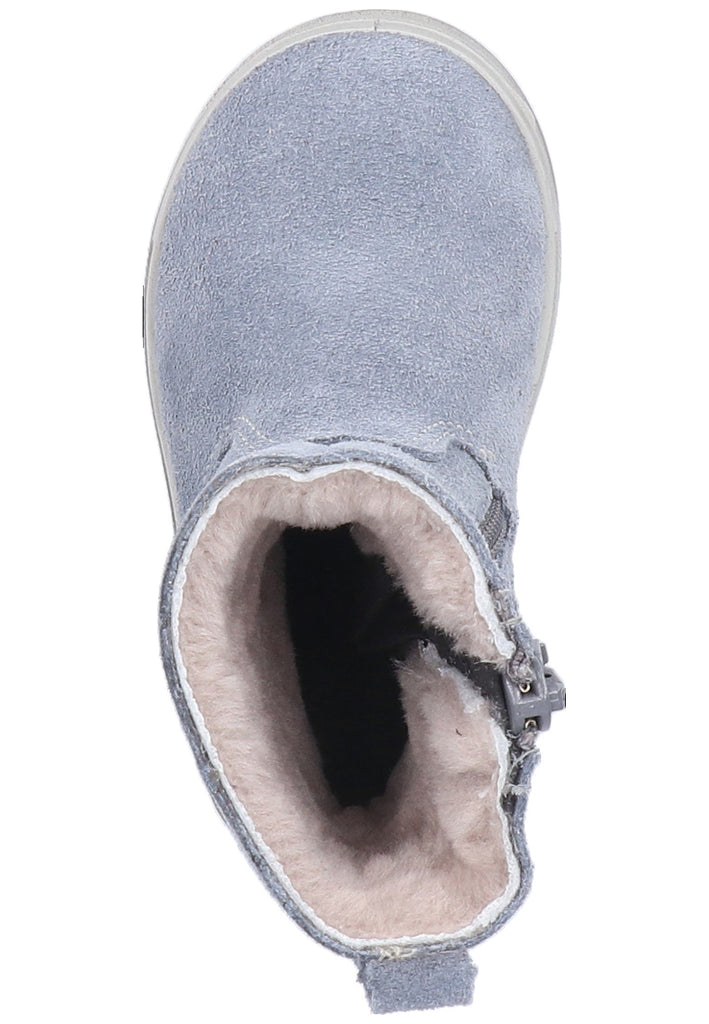 Pepino Stiefel Veloursleder Hellblau Warmfutter